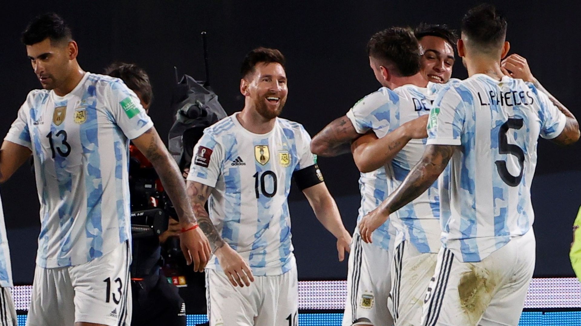 Lionel Messi Argentine Uruguay 2021
