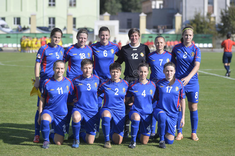 Moldova Women S National Football Team Pictured Game Sweden Counting European Womens 59596587 (1)