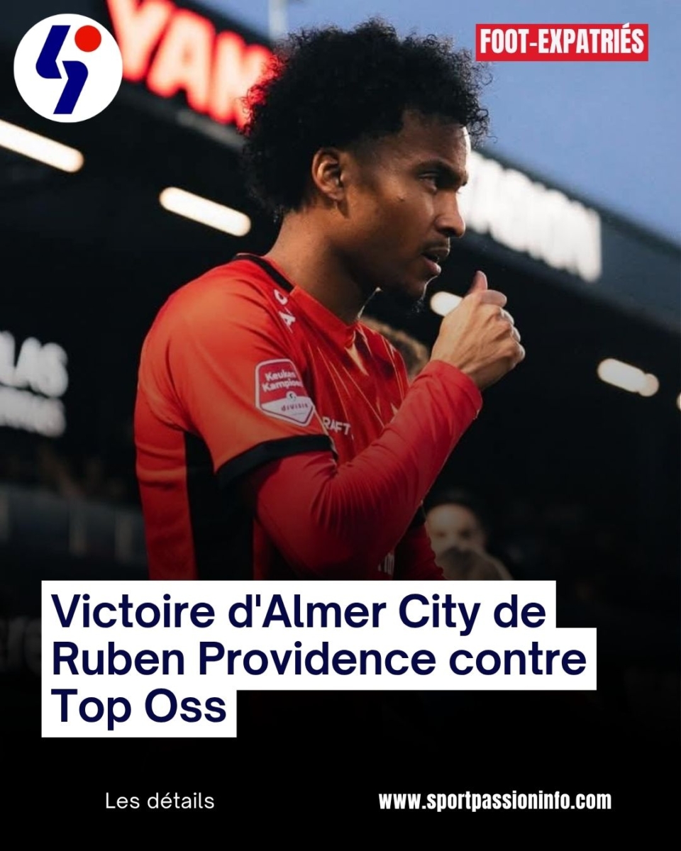Victoire d&rsquo;Almer City de Ruben Providence contre Top Oss
