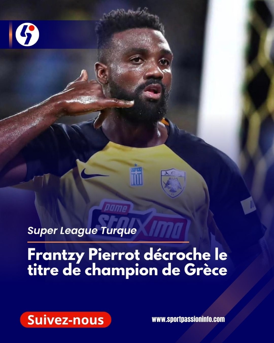 Frantzy Pierrot décroche le titre de champion de Grèce
