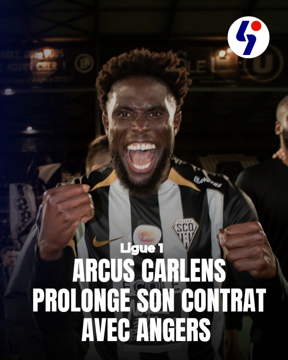 Ligue 1: Arcus Carlens prolonge son contrat avec Angers