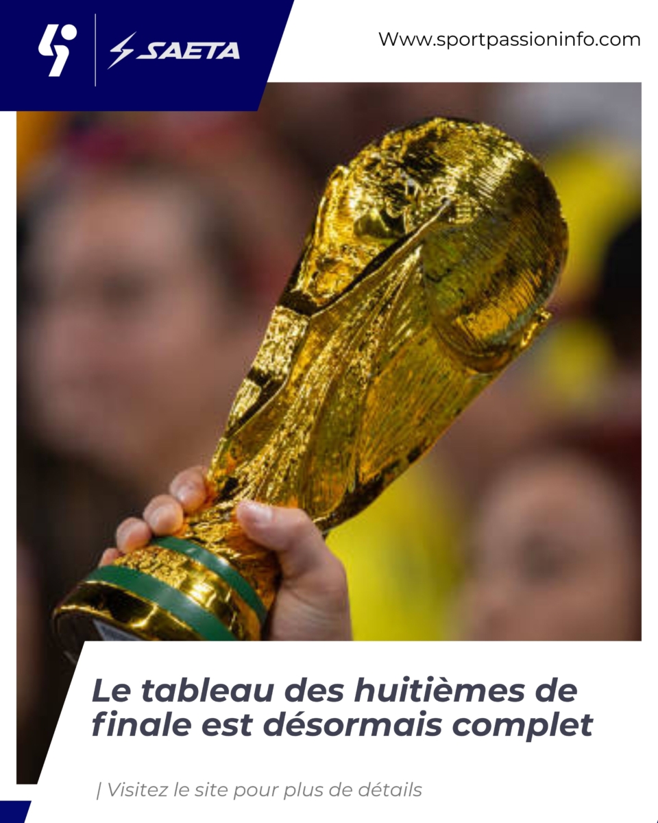 Le tableau des huitièmes de finale est désormais complet