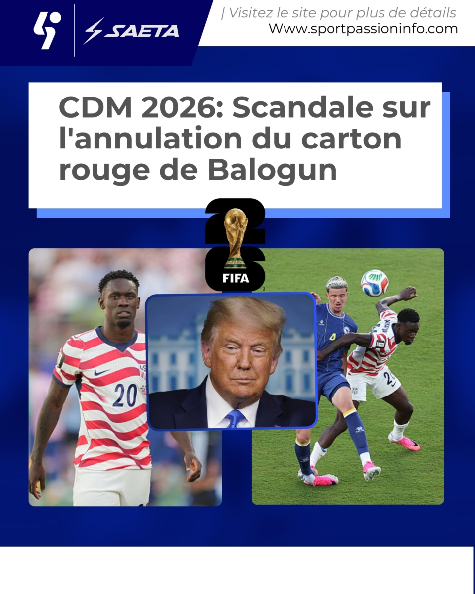 CDM 2026: Scandale sur l&rsquo;annulation du carton rouge de Balogun